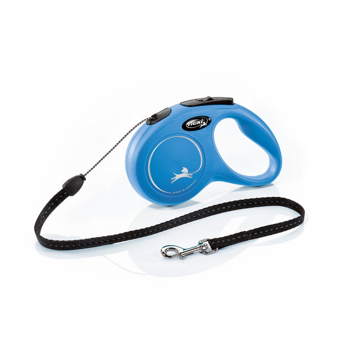 Flexi Classic Cordon Correa Extensible Azul 5m para hasta 12kg