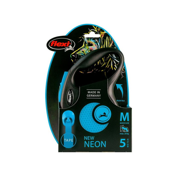 Flexi New Neon Cinta Azul 5m S
