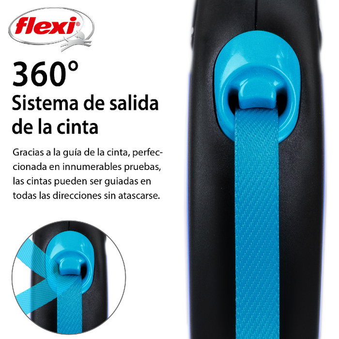 Flexi New Neon Cinta Azul 5m S