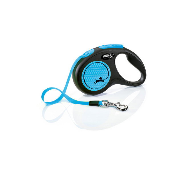 Flexi New Neon Azul Correa de Cinta S 5m Flexi New Neon Azul Correa de Cinta S 5m