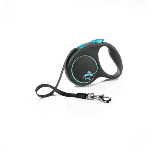Flexi Black Design Azul con Cinta de 5m Talla S
