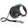 Flexi Black Design Azul con Cinta de 5m Talla S hasta 15kg