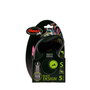 Flexi Black Design Correa extensible de cinta, 5m, Rosa, Talla S