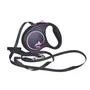 Flexi Correa Retráctil para Perro Black Design, Longitud 5 Metros, Color Rosa