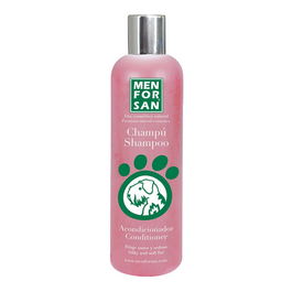 Menforsan Champú Acondicionador para Perros y Gatos con Crema Desenredante, 300 mL