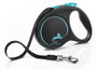Flexi Black Design Correa Extensible con Cinta Azul, 5m, Talla M