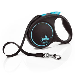 Flexi Black Design Azul con Cinta de 5m Talla M