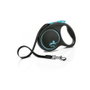 Flexi Black Design Correa Extensible de Cinta Azul 5m Talla M hasta 25kg
