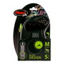 Flexi FLEXI BLACK DESIGN Correa extensible de cinta, 5m, Verde, hasta 25kg