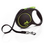 Flexi FLEXI BLACK DESIGN Correa extensible de cinta, 5m, Verde, hasta 25kg