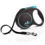 Flexi Black Design Azul con Cinta de 5m Talla L para hasta 50kg
