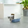 Rotho Mypet Casa de Baño Azul y Blanco (PP reciclado) - 56 x 40 x 39 cm