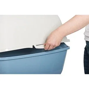 Rotho Mypet Casa de Baño Azul y Blanco