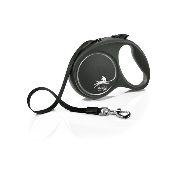 Flexi Black Design Correa de Cinta 5m Negro Talla L Flexi Black Design Correa de Cinta 5m Negro Talla L