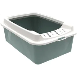 Rotho Mypet ROT7610859232847 Caja de Arena con Bordes Bonnie 57,2 x 39,3 x 20,9 cm Verde