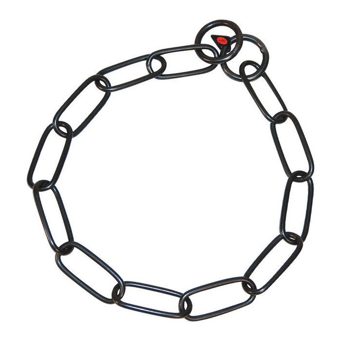 Hs Sprenger Collar de Eslabón Largo Negro 4 mm x 76 cm Hs Sprenger Collar de Eslabón Largo Negro 4 mm x 76 cm