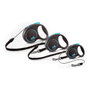 Flexi Black Design Correa Extensible Rosa con Cordón de 5m Talla S hasta 12kg