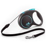 Flexi Black Design Azul con Cordón de 5m Talla M hasta 20kg