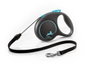 Flexi Black Design Azul con Cordón de 5m Talla M hasta 20kg