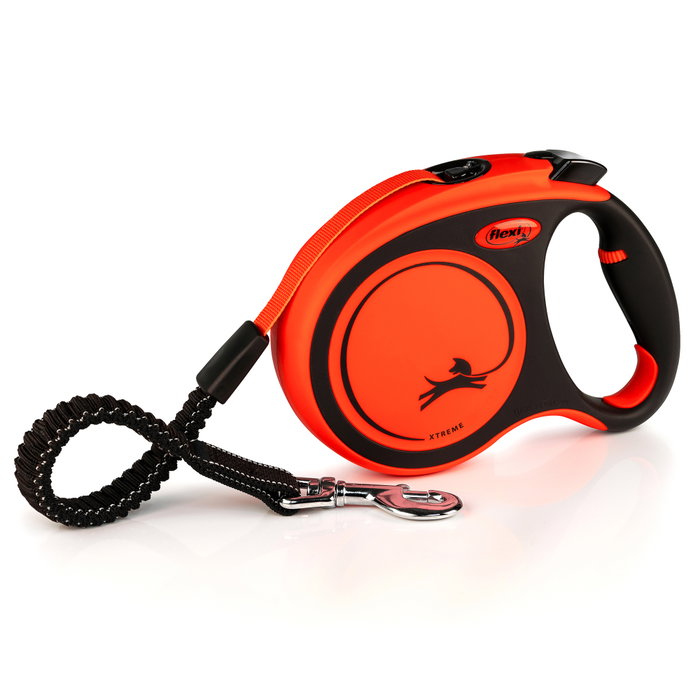 Flexi Xtreme Correa Extensible de Cinta 5m Naranja Talla L