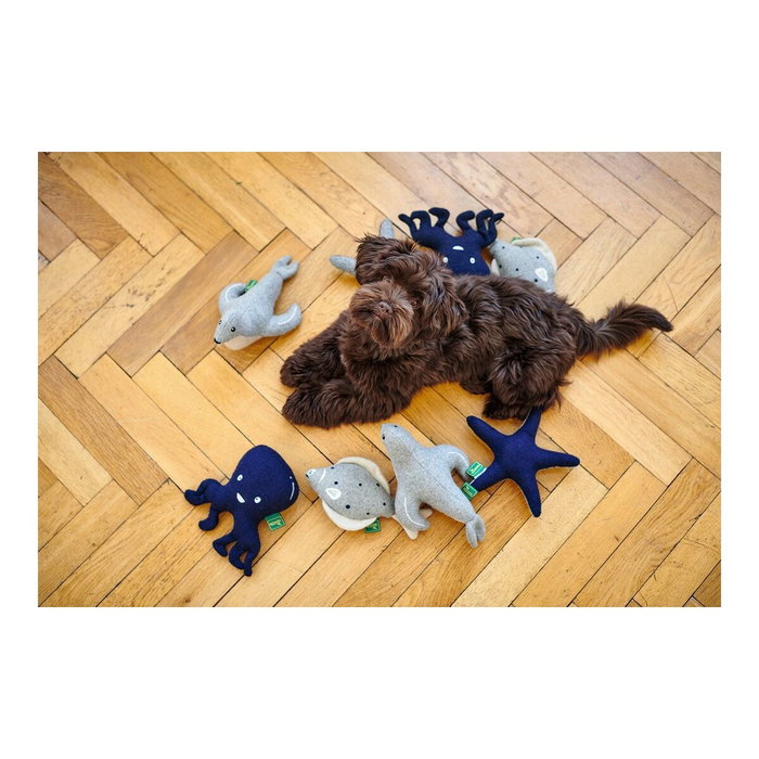 Peluche para perros Hunter Skagen Gris Azul oscuro Poliéster Estrella