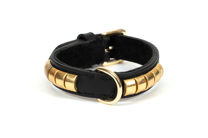 Gloria Collar Duna 40 X 2 cm Piel Negro