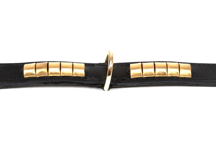 Gloria Collar Duna 40 X 2 cm Piel Negro