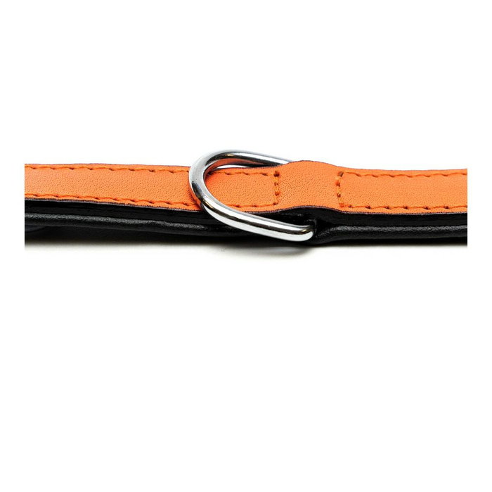 Gloria Collar de Piel Acolchado Naranja 35cm x 15mm