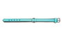 Gloria Collar Piel Acolchado Turquesa 35 cm X 15 mm Triple Capa Suave Mullido