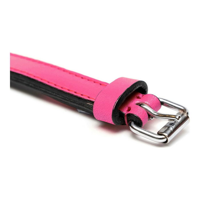 Gloria Collar de Piel Acolchado Fucsia 40cm x 20mm