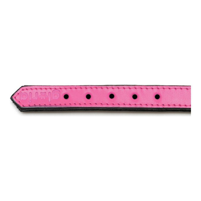 Gloria Collar de Piel Acolchado Fucsia 40cm x 20mm