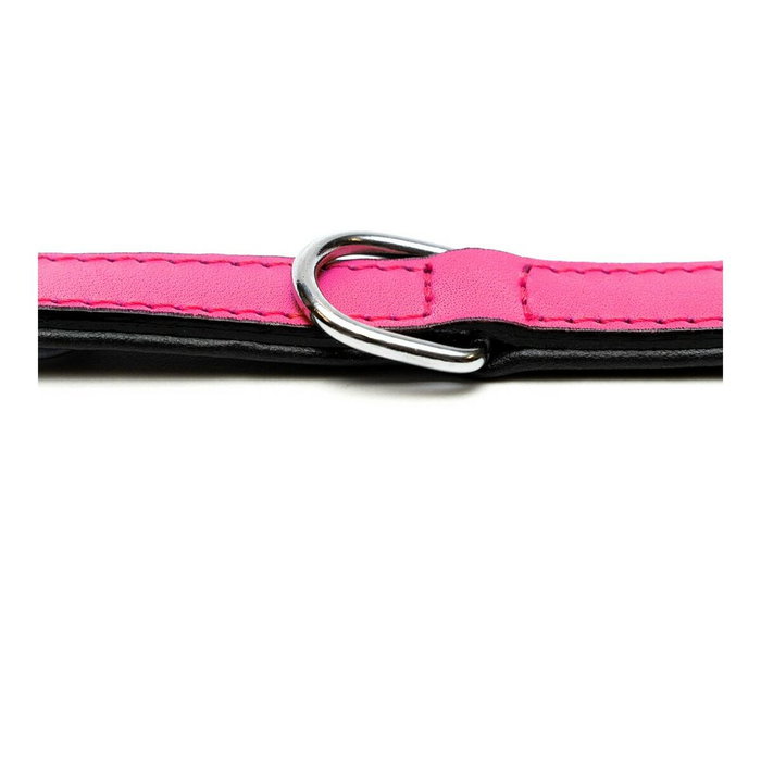Gloria Collar de Piel Acolchado Fucsia 40cm x 20mm