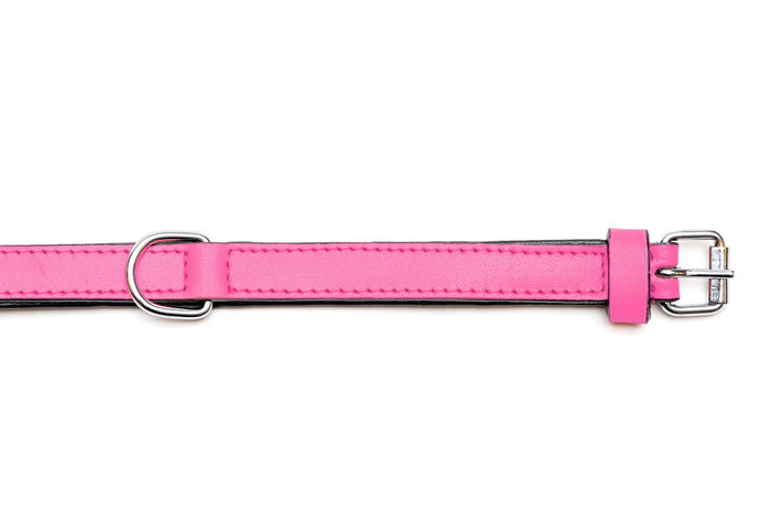 Gloria Collar Piel Acolchado Fuxia 40 cm x 20 mm Máxima Comodidad Suave Triple Capa Gloria Collar Piel Acolchado Fuxia 40 cm x 20 mm Máxima Comodidad Suave Triple Capa