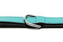 Gloria Collar Piel Acolchado Turquesa 50 cm X 25 mm