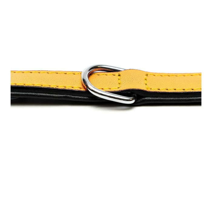 Gloria Collar de Piel Acolchado Amarillo 55cm x 25mm