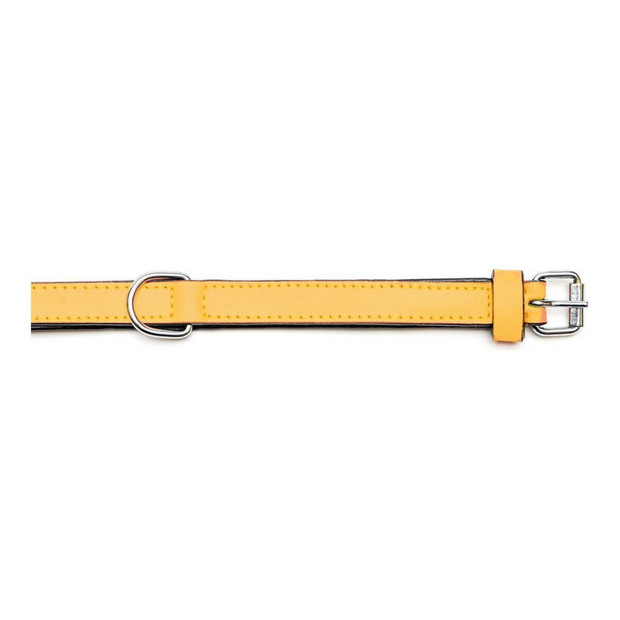 Gloria Collar de Piel Acolchado Amarillo 55cm x 25mm