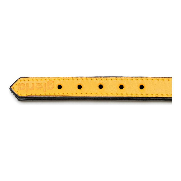 Gloria Collar de Piel Acolchado Amarillo 55cm x 25mm