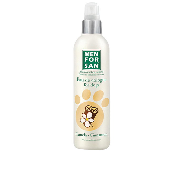Men For San Perfume Eau de Cologne para Perros Aroma Canela 125 ml - Sin Alcohol, pH Neutro, Spray Desodorante para Mascotas Men For San Perfume Eau de Cologne para Perros Aroma Canela 125 ml - Sin Alcohol, pH Neutro, Spray Desodorante para Mascotas