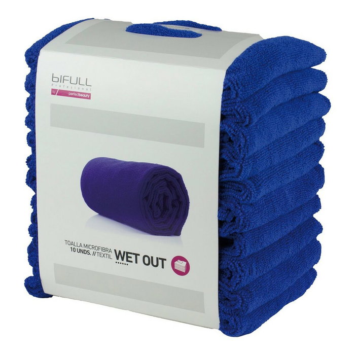 Bifull Pack de 10 Toallas de Microfibra Azul Bifull Pack de 10 Toallas de Microfibra Azul