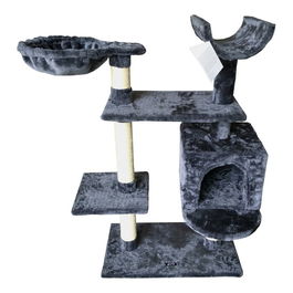 Gloria Jarama Cat Tree Gris Centro de Juego Varias Alturas Escondites Hamacas