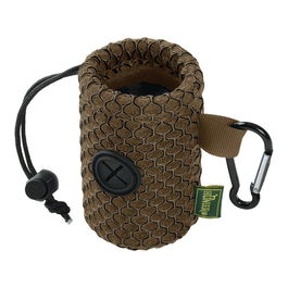 Hunter Portabolsas Hilo Malla Marrón Dispensador de Bolsas Excrementos Poliéster Mosquetón