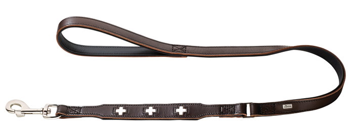 Hunter Swiss Correa 100cm Marrón-Negro Piel Flexible Hunter Swiss Correa 100cm Marrón-Negro Piel Flexible