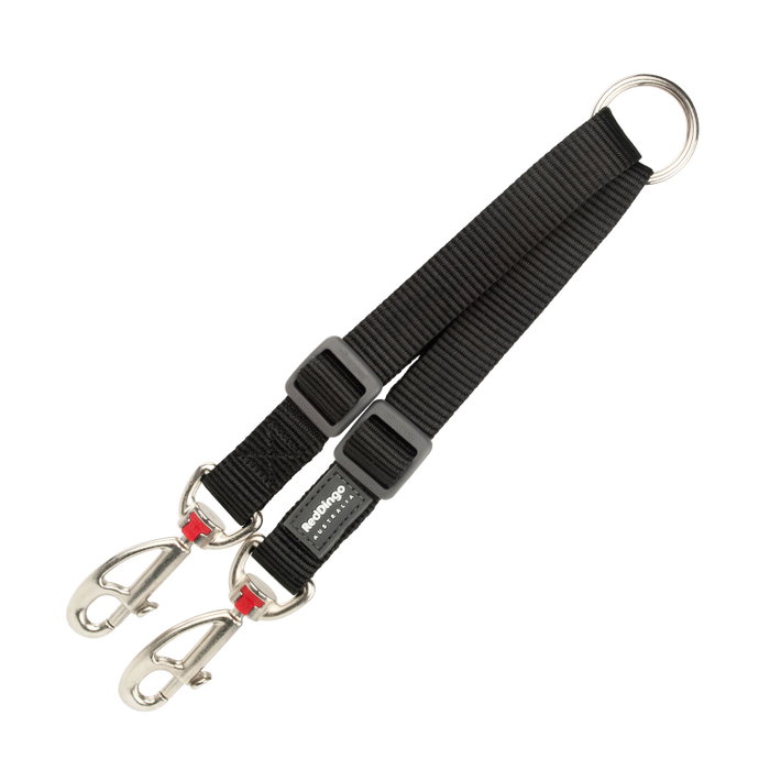 Acople Correa 2 Perros Red Dingo Negro black (2 x 25-34 cm) Acople Correa 2 Perros Red Dingo Negro black (2 x 25-34 cm)