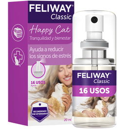 Feliway F3 Classic Spray Travel Antiestrés Gatos 20ml - Ayuda a Prevenir Marcaje Urinario y Arañazos Verticales