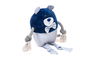 Gloria Pumba Peluche para Perros con Cuerdas y Sonido. Juguete Resistente y Suave con Costuras Reforzadas - Color Azul
