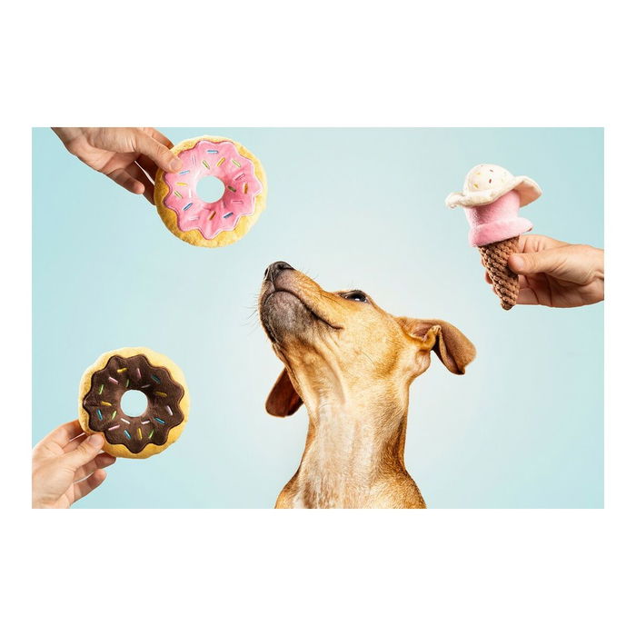 Peluche para perros Gloria Gloicecream Multicolor Poliéster Polipropileno Helado 9 x 9 x 17 cm