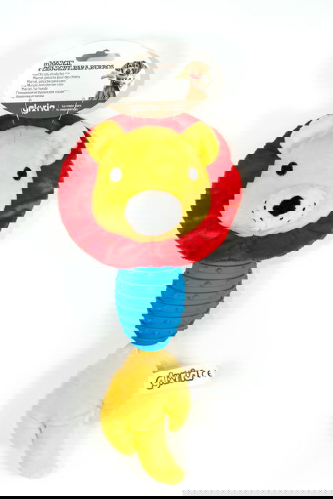 Gloria Peluche para Perro Marcel Bell, Juguete con Doble Diversión, Squeaker en Cabeza y Barriga de Goma, Exterior de Poliéster