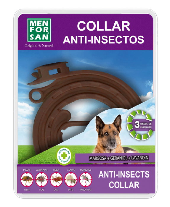 Men For San Collar anti-insectos para perros 60 cm Men For San Collar anti-insectos para perros 60 cm