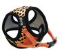 Gloria Petral para Perro Leopardo Aterciopelado Naranja Talla M