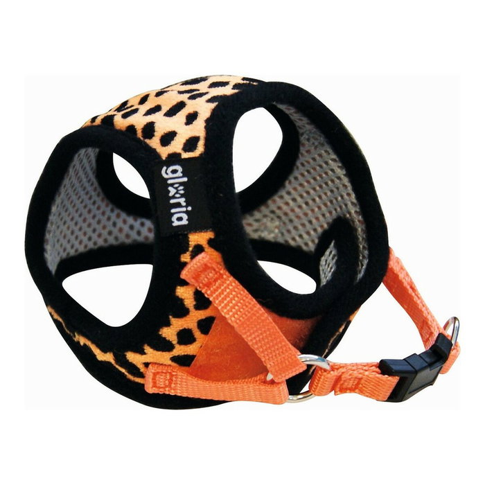 Gloria Petral para Perro Leopardo Aterciopelado Naranja Talla M